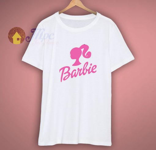 Pink Barbie Logo Iron On Shirt