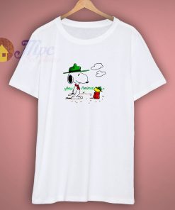 Snoopy Woodstock Camping T Shirt