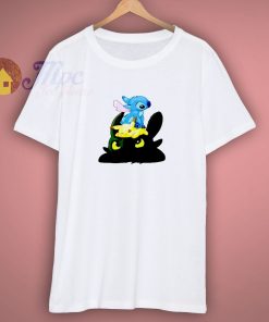 Stitch Pikachu And Toothless Best Friends Kids Shirt