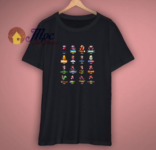 Super Mario Evolution Of A Plumber Shirt