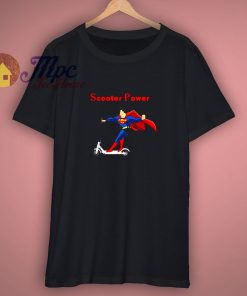 Superman Scooter Power Black Shirt