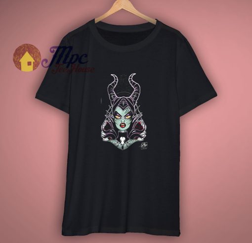 Womens Mistress Maleficent Tattoo Art Shirt