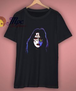 Ace Frehley Face Makeup Black T Shirt