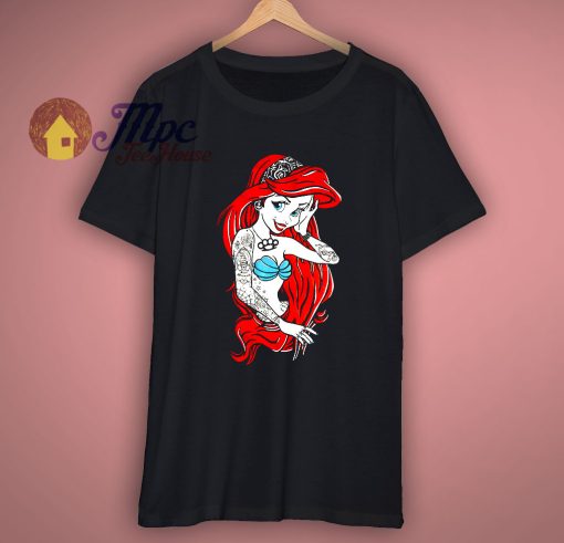 Ariel The Little Mermaid Punk Rock Disney T shirt