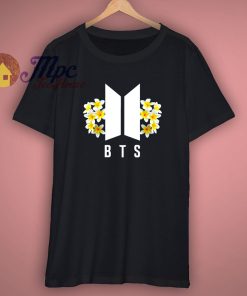 BTS T shirt K pop T shirt Flowers Hipster Fashion