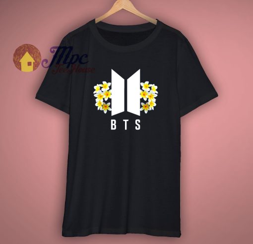 BTS T shirt K pop T shirt Flowers Hipster Fashion