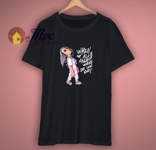 Billie Eilish Tshirt Pop Singer Clothes Cool Black Camiseta Shirt Unisex US Size