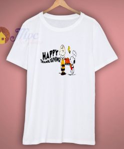 Charlie Brown Snoopy Happy ThanksGiving T Shirt
