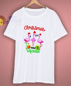 Christmas Flamingo Squad T Shirt