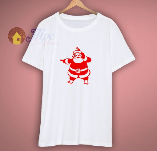 Christmas Santa Claus on White or Gray T Shirt
