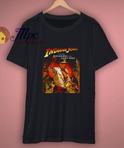Classic 80s Adventure Indiana Jones RAIDERS Of The Lost Ark Movie Poster Short Sleeve T Shirt