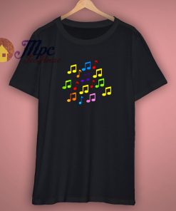 Colored music notes T Shirt