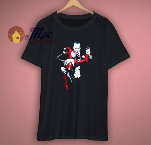 DC Comics Mens Joker Harley Quinn Graphic Batman Licensed T Shirt