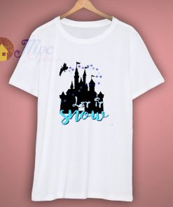 Disney Castle Christmas Snow T-Shirt
