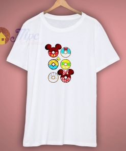 Disney Donuts Mickey Mouse Minnie Donald Goofy T-Shirt