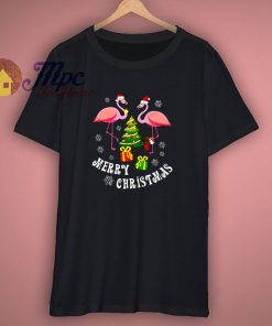Flamingo Ugly Christmas T Shirt