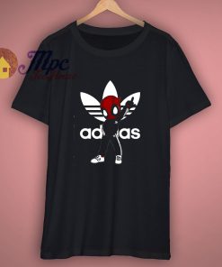 Funny Deadpool And Adida Shirt Parody