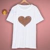 Girls Glitter Love Heart White or Black T Shirt