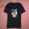 Herren Rundhals T Shirt Kurzarm 3D Wolf