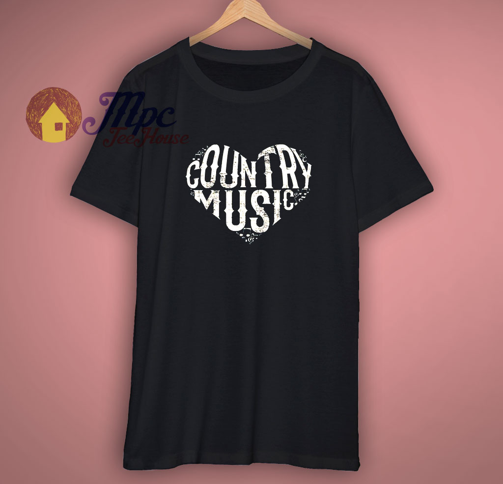 I Love Country Design Country Music T Shirt mpcteehouse.com