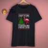 Just A Girl Who Loves Flamingo And Christmas T Shirt