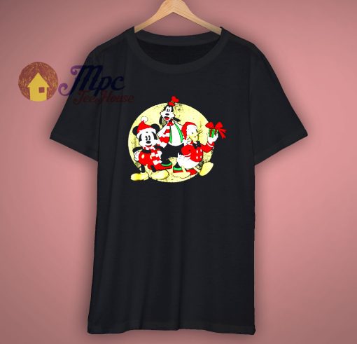 Mickey Mouse and Donald Duck Disney Christmas Group Shirt