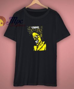 NEW THE CRAMPS BAD MUSIC FOR BAD PEOPLE PUNK ROCK T SHIRT