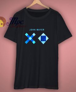 New John Mayer XO Music Logo Famous Singer Black T Shirt