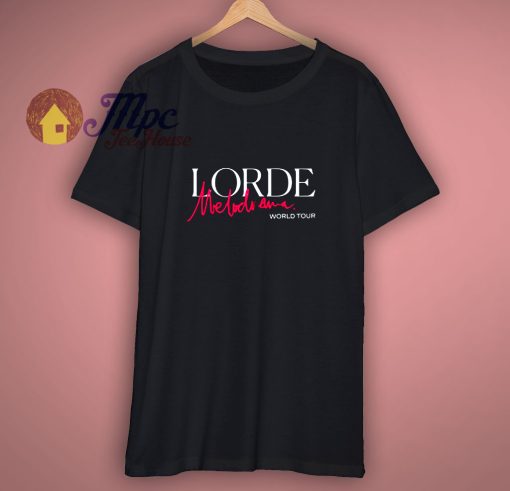New Lorde World Tour 2018 Pop Music SInger Mens Black T Shirt