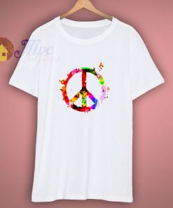 Peace and Music Musical Peace Symbol Music Lovers T Shirt
