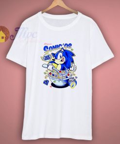 Sonic The Cereal Funny Parody Cool T Shirt