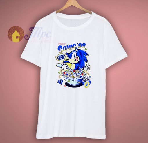 Sonic The Cereal Funny Parody Cool T Shirt