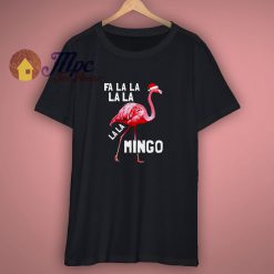 The Flamingo Santa Christmas T Shirt