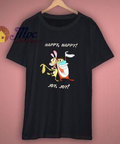 Vintage 90s Ren and Stimpy Happy Happy Joy Joy T Shirt