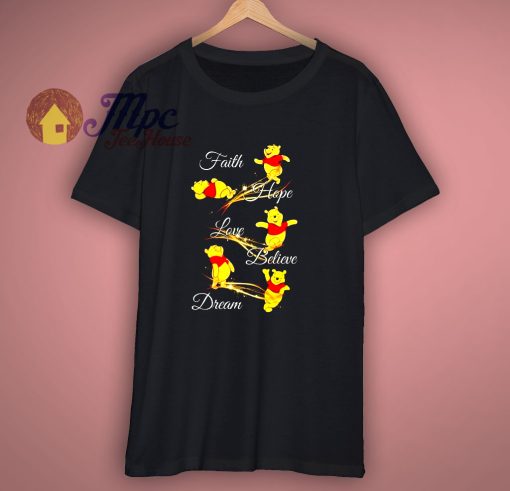 Winnie The Pooh Fight Hope Love T Shirt