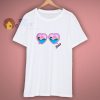sunglasses heart beach 80s t shirt