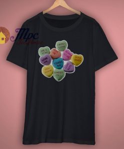 Candy Hearts Valentine T Shirt