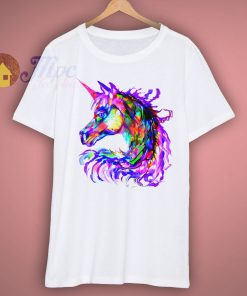 Colorful Rainbow Cute Unicorn T Shirt