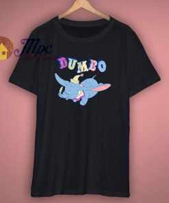 Disney Dumbo Bright Flight Elephant Classic Retro Vintage T Shirt