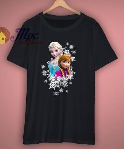 Disney Frozen Anna and Elsa Snowflakes T Shirt