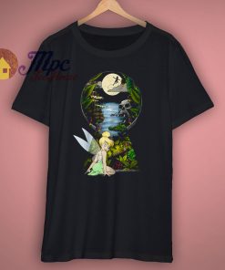 Disney Tinkerbell Keyhole Graphic T Shirt