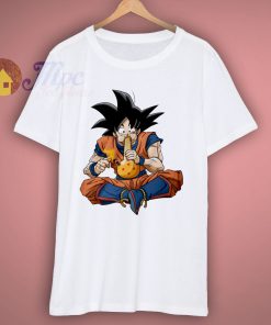 Goku Anime Fighter Smoking Funny T Shirt