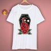 Reaper and Rose Skull Halloween T Shirt