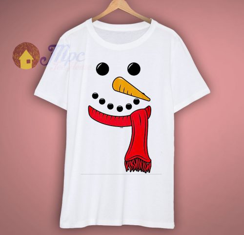 Snowman Face Christmas T Shirt