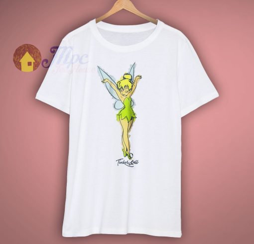 Tinker Bell Watercolor Sketch T Shirt