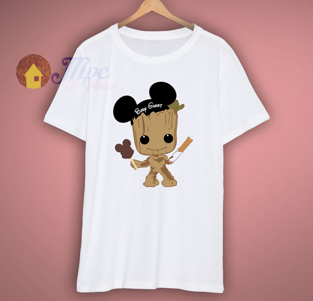 Baby Groot Cute Disney T Shirt on sale 