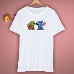 Baby Yoda And Stitch Disney T Shirt