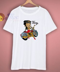 Betty Boop Biker Cartoon T Shirt