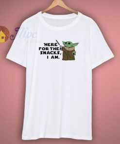 Here For The Snacks Yoda T Shirt