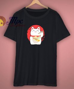 Japanese Ramen Cat Gift T Shirt